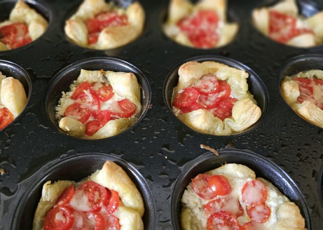 Fresh Cherry Tomato Pesto Puffs Are The Perfect Simple Appetizer For Your Next Event